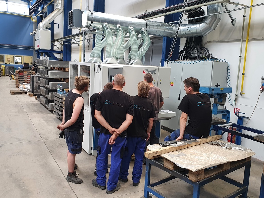 Instalace stroje BSM 1300 RDDR nedaleko Brna